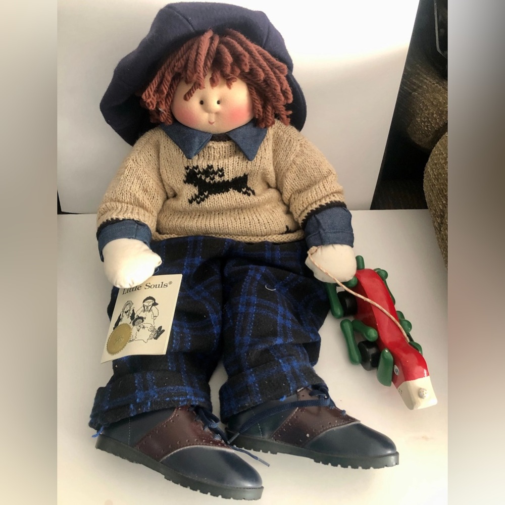 Little Souls By Gretchen Wilson 1999 One Of A Kind “Victor” With Wooden Toy